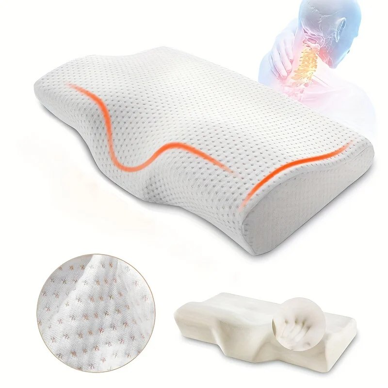 Memory Foam Bed Orthopedic Pillow For Neck Sleeping Orthopedic Pillow Pillow Latex Cervical Neck Pillow For Side Back