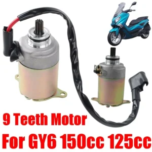 Motorcycle Starter Motor 9 Teeth Gear Moto For GY6 150cc 125cc 152QMI 157QMJ Chinese SUNL TAO TAO Scooter ATV Moped Go-Cart