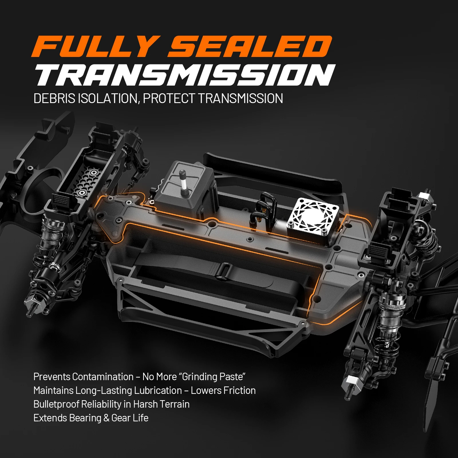 UDIRC UD1203 SIERRA 1/12 Scale 4WD RC Car Off-Road Truck Electric Desert Buggy Fully Sealed Adult RC Vehicle - Image 3