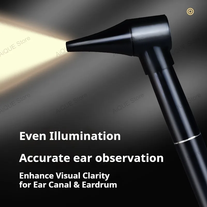 AiQUE Reusable Mini Otoscope Professional Ear Otoscope Instruments Ear Light Ear Compact Portable Otoscope Ear Cleaner Set - Image 3