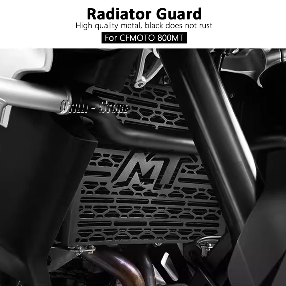 2021 2022 2023 For CFMOTO 800MT 800 MT 800mt 800 mt Motorcycle Black Radiator Grille Guard Oil Cooler Cooling Cover Protection - Image 2