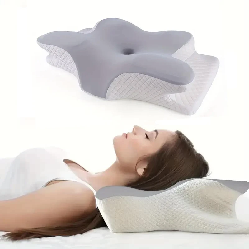 Memory Foam Pillows Butterfly Shaped Relaxing Cervical Slow Rebound Neck Pillow Pain Relief Sleeping Orthopedic Pillow Beding - Image 8