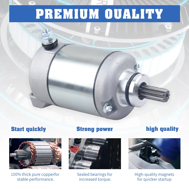 31200-MEE-D00 Moto Acessorios Starter Motor For Honda CBR600 CBR600RR 2003 2004 2005 2006 31200-MEE-003 - Image 3