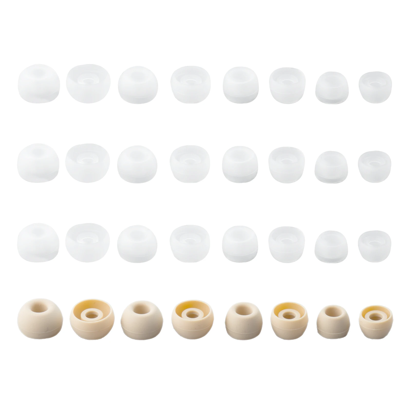 KBEAR 4540 coffee Silicone Eartips Ergonomically Designed Earcap Optional XS/S/M/L size and combination set Comfortable Earmuffs - Image 16