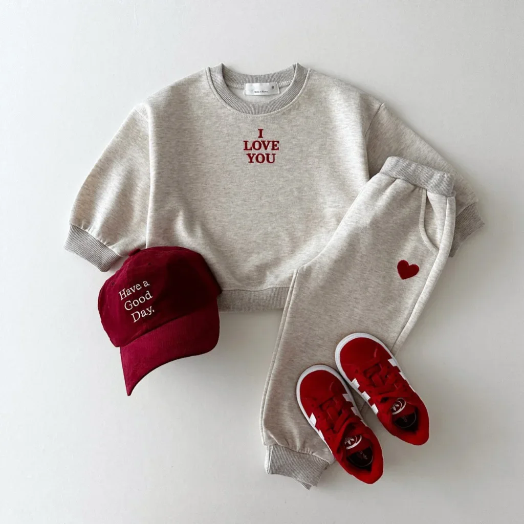 2024 Autumn Baby Korean Casual Boys Clothing Sets Embroidery Tracksuit Clothes Long Sleeve Sweatshirt +Pants Kids Solid Clothes - Image 3