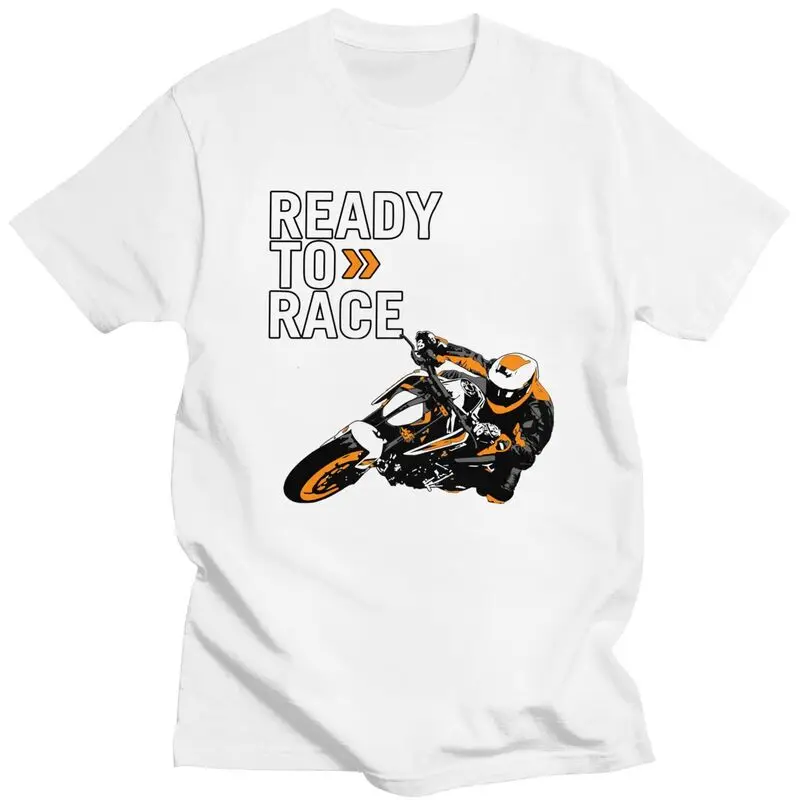 Custom Handsome Ready To Race T Shirt Men Short Sleeved 100% Cotton T-shirt Casual Motorbike Racing Enduro Tee Fashion Tshirt - Image 9