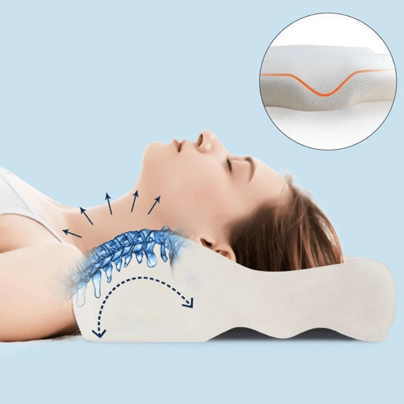 Memory Foam Bed Orthopedic Pillow For Neck Sleeping Orthopedic Pillow Pillow Latex Cervical Neck Pillow For Side Back - Image 5